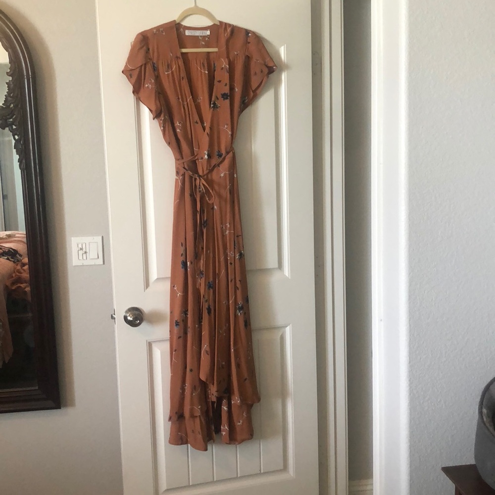 Christy Dawn Autumn Wrap Maxi Dress